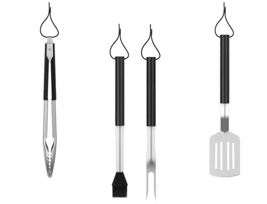 Grill Meister BBQ Fork & Silicone Brush set