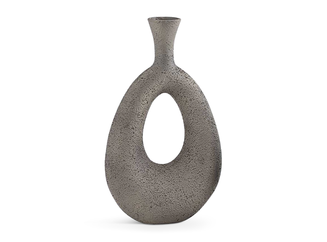 GRIZIO VASE ALUMINIUM MUD
