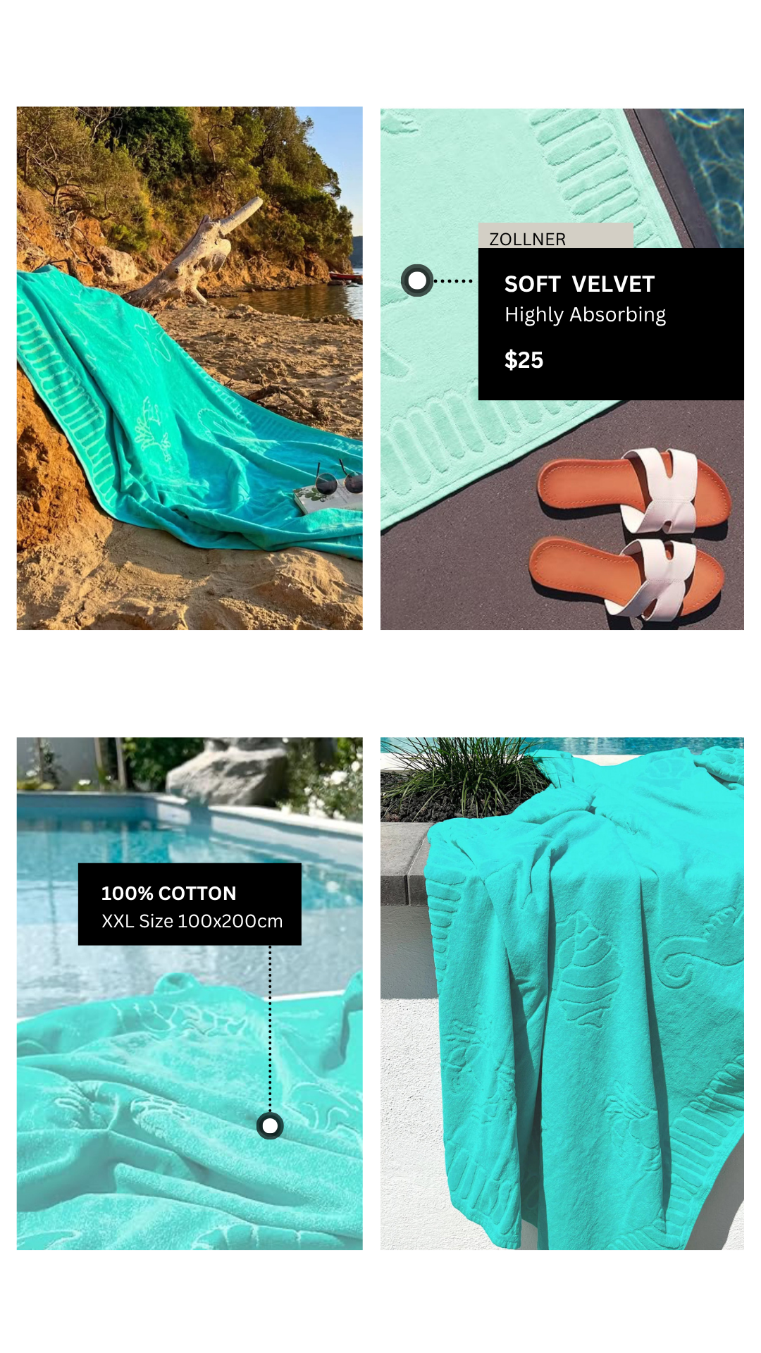 ZOLLNER Beach Towels