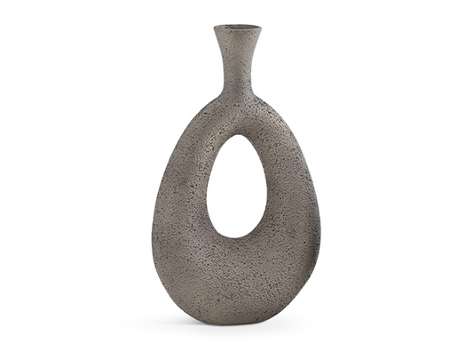 GRIZIO VASE ALUMINIUM MUD